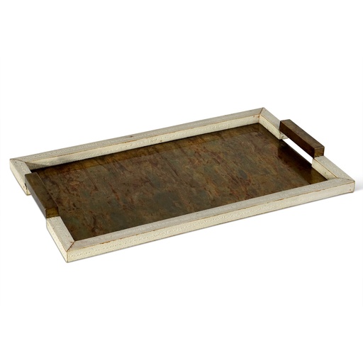 [T4-VN] Shagreen Brass Tray
(Natural Shagreen)