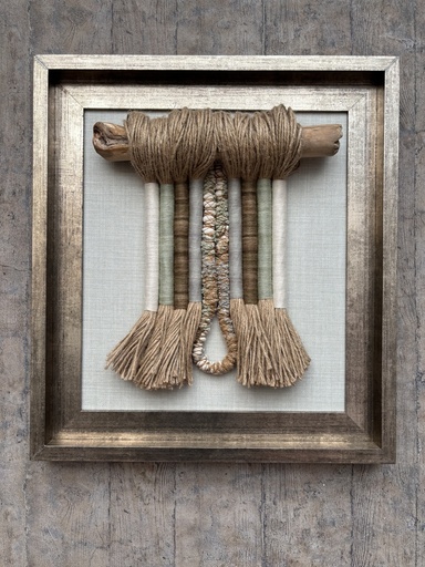 [208002432] Woven Wall Art (Plexi Glass,W80.01xD5.08xH119.38, Metallic)