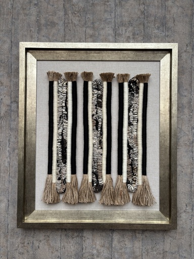 [208002433] Woven Wall Art (Plexi Glass,W80.01xD5.08xH119.38, Metallic)