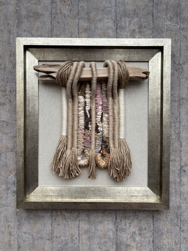 [208002439] Woven Wall Art (Plexi Glass,W80.01xD5.08xH119.38, Metallic)