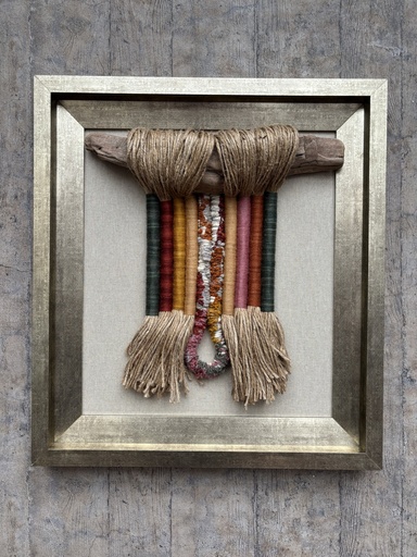 [208002441] Woven Wall Art (Plexi Glass,W80.01xD5.08xH119.38, Metallic)