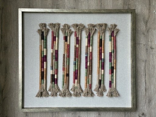 [208002446] Woven Wall Art (Plexi Glass,W80.01xD5.08xH119.38, Metallic)