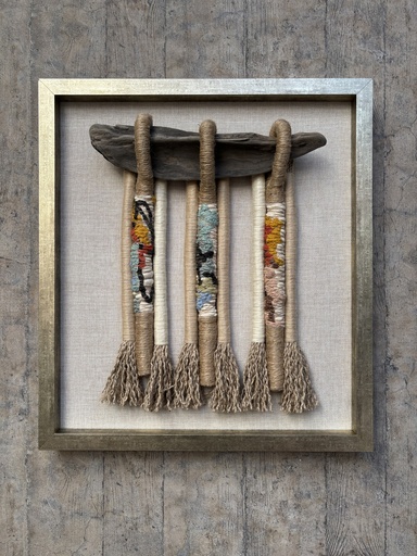 [208002450] Woven Wall Art (Plexi Glass,W80.01xD5.08xH119.38, Metallic)