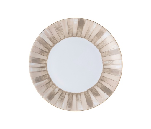 [1010010124] Dinner Plate Coupe Panache
Dia26.5 Cm H. 3.0 Cm V. 0.59 G