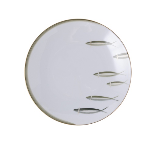 [1010010152] Salad/Dessert Plate Coupe Mer D'Iroise 1
Dia21.0 Cm H. 2.5 Cm V. 0.33 G