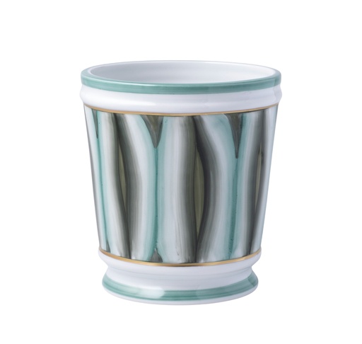 [1070022829] Directoire Flower Pot, Small Verdure 1
Dia12.0 Cm H. 13.0 Cm V. 85.0 Cl V. 0.49 G (White/Platinum,19x19x15H CM, Porcelain)