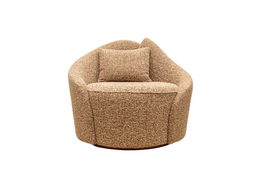 [206003326] Nest Armchair (Silver/White,85X97X102, Upholstered)