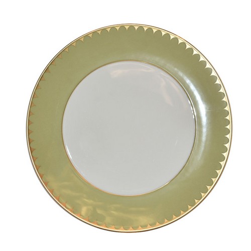 [101001101] Aegean Plate (White/Gold,DIA 30CM, Porcelain)