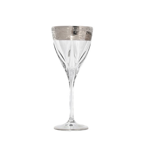 [101002085] Glass Fede Water Platinum (Sand,DIA9xH3, Stoneware)