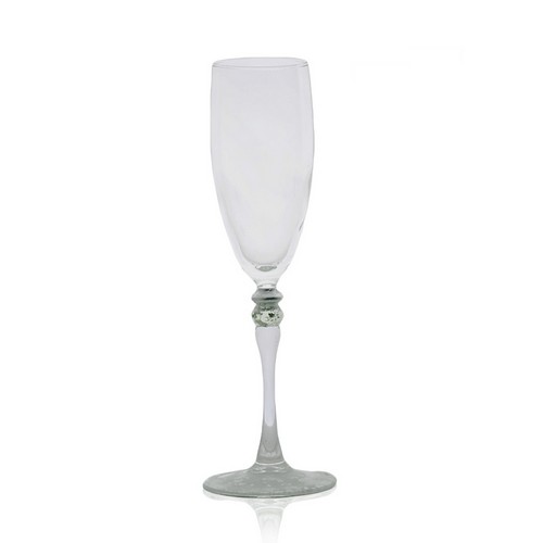 [101002154] Leslina Champgne Silver Mist (Clear,9.5x25H CM, Glass)