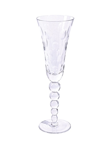 [101002177] Lead Bubbles Champ Flute (Green,9xH21 CM, Glass)