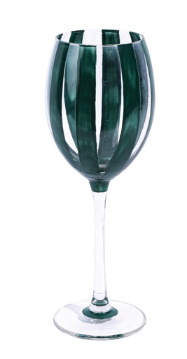[101002208] Red Forest Vert Stripe (Platinum,8.5xH19 CM, Glass)