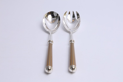 [101003225]  Salad Set Lignes Sp Gold (Black,)