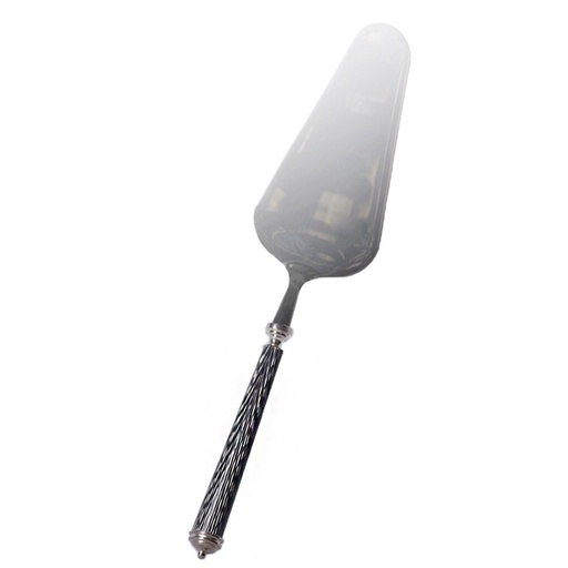 [101003231] Cake Server Wave Black (Silver,21.5x2.5, Stainless Steel)
