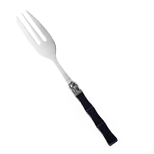 [101003244] Serving Fork (Black/Steel,26cm, Plastic/Metal)