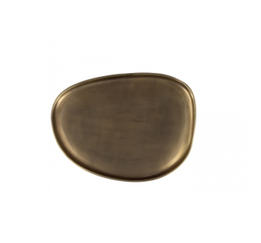 [102004387] Organic Tray Gold S (Bronze,16x28xl7H cm, Metal)
