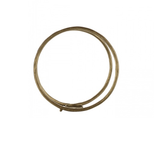 [106001575] Ring Candle Holder Gold S (Gold,10x30xH30, Aluminium)