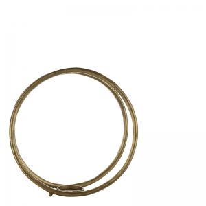 [106001575] Ring Candle Holder Gold S (Silver/Gold,17x40x1.27, Stainless Steel/Antique)