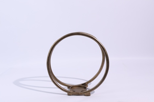 [106001575] Ring Candle Holder Gold S