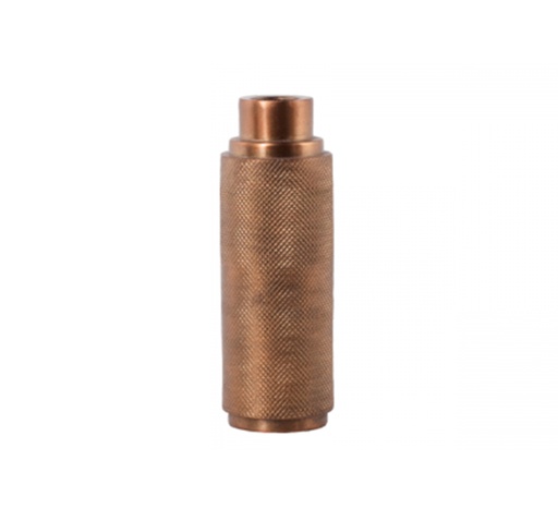 [106001578] Raw Dinner Candle Holder Antique Brass L (Sand,DIA22xH2, Stoneware)