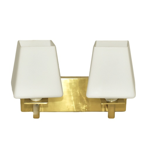 [110005100] Doughnut Doubl Arm Sconceantique Brass Cased Glass (Brass,65x65x28H cm, Brass)