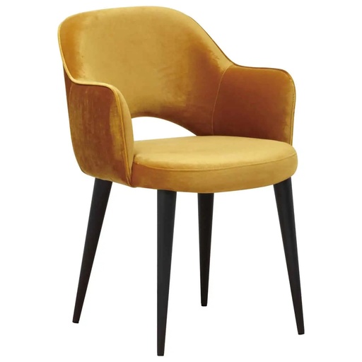 [206003214] Arm Chair Giovanna Genova Ochre/Emerald Ochre