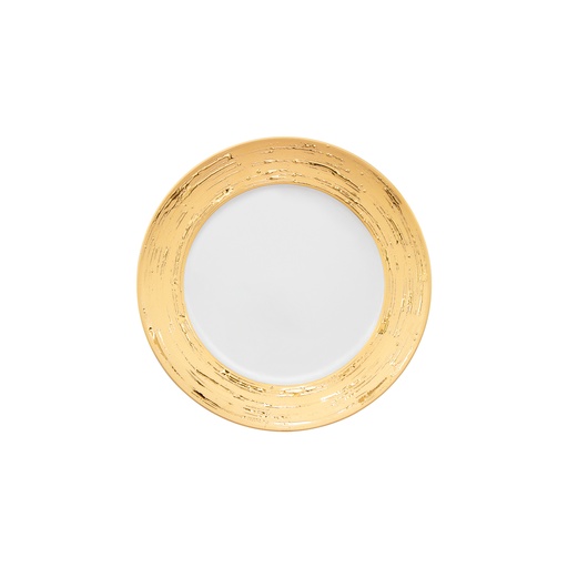 [1010010029] Dessert Plate Olympus Auratus Ob (Black/White/Gold,DIA 31CM, Crystal)