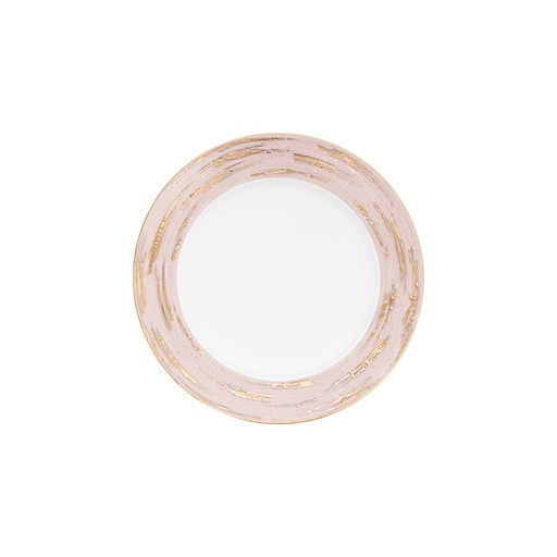 [1010010058] Dessert Plate Olympus Violet Lotus (White/Gold,DIA27CM, Porcelain)