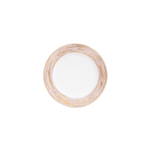 [1010010059] Bread/Butt/Sauce Boat Plate Olympus Violet Lotus (White/Gold,20x11xH3CM, Porcelain)