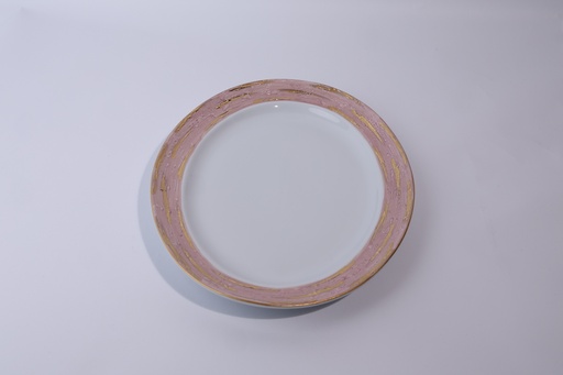 [1010010062] Oval Platter Olympus Violet Lotus (White,29x29x23HCM, Unglazed)