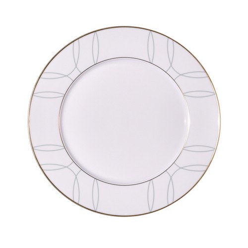 [1010011196] Breakfast Plate   Carlo · Este (Platinum,DIA17xH2CM, Handpaint)