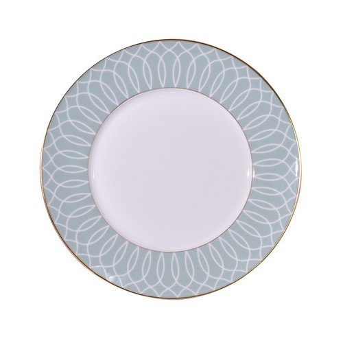 [1010011199] Breakfast Plate Carlo · Este (Gold Trim,DIA 23 CM, Porcelain)