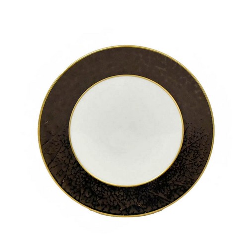 [1010011249] Brash  Dessert Plate (Gold Trim,DIA 23 CM, Porcelain)
