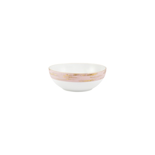 [10200110128] Bowl Coupe Violet Lotus (White/Green,17x11x44 H CM, Porcelain)